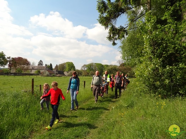 randonnée sportive avec joëlettes, Mozet, 2014