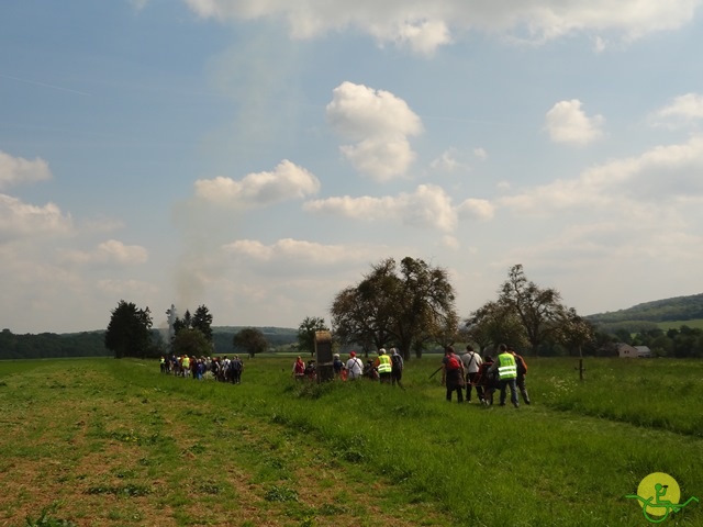 randonnée sportive avec joëlettes, Mozet, 2014