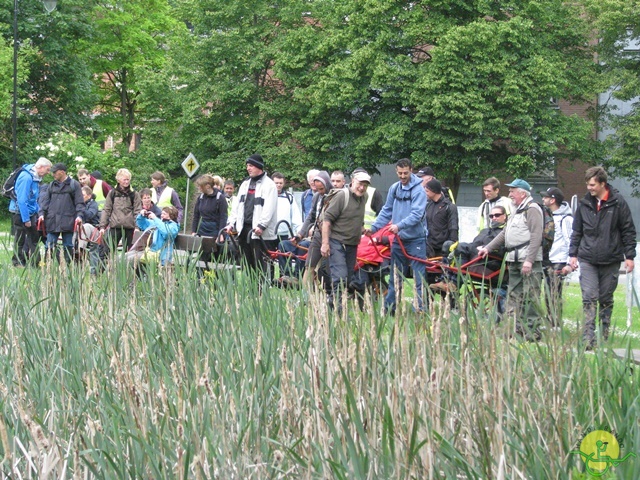 randonnée sportive avec joëlettes, Tilff, 2014