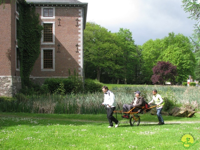 randonnée sportive avec joëlettes, Tilff, 2014