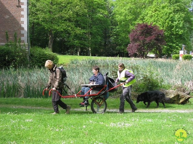 randonnée sportive avec joëlettes, Tilff, 2014