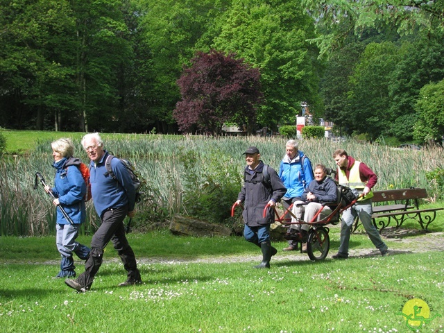 randonnée sportive avec joëlettes, Tilff, 2014