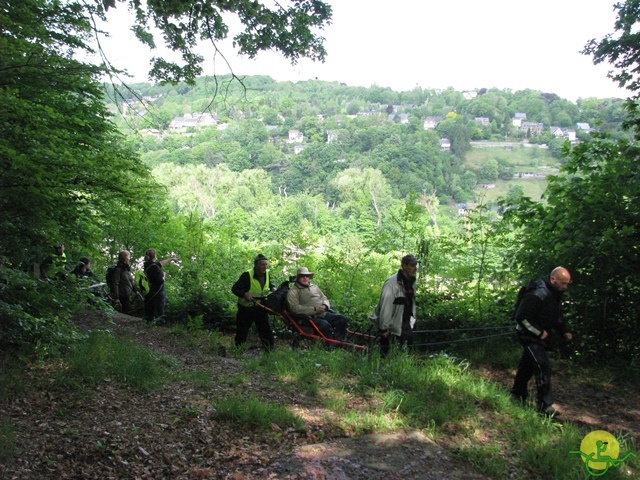 randonnée sportive avec joëlettes, Tilff, 2014