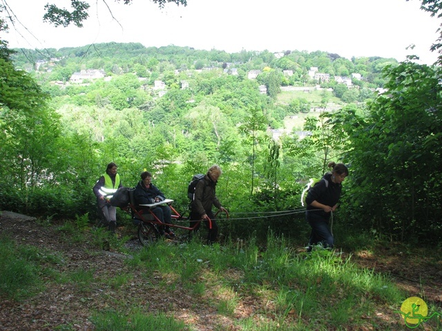 randonnée sportive avec joëlettes, Tilff, 2014