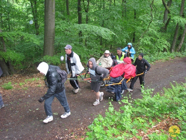 randonnée sportive avec joëlettes, Tilff, 2014