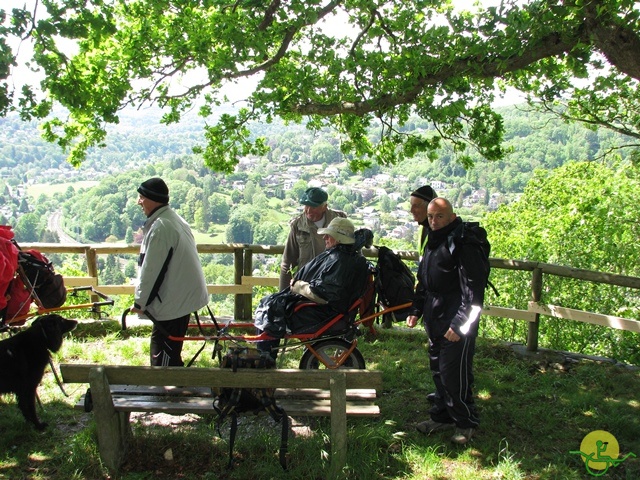 randonnée sportive avec joëlettes, Tilff, 2014