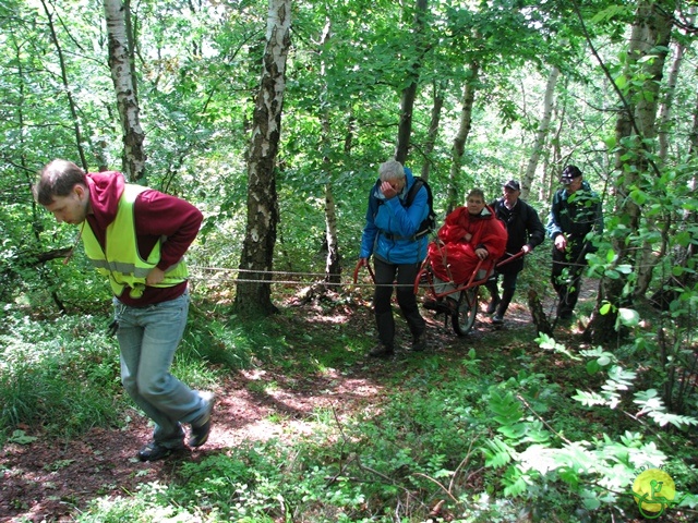 randonnée sportive avec joëlettes, Tilff, 2014