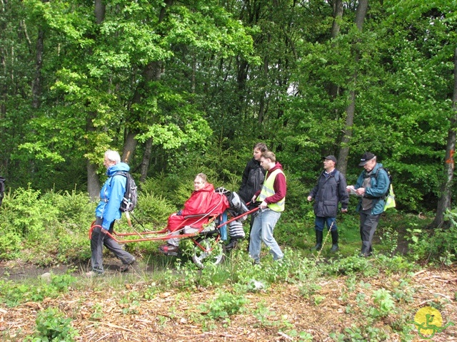 randonnée sportive avec joëlettes, Tilff, 2014