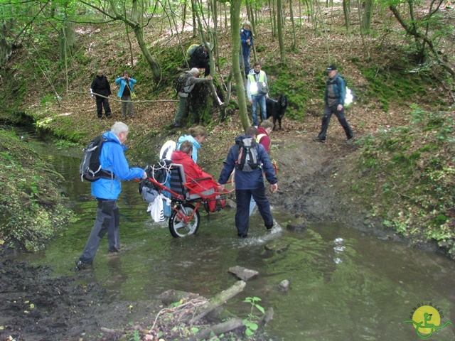 randonnée sportive avec joëlettes, Tilff, 2014