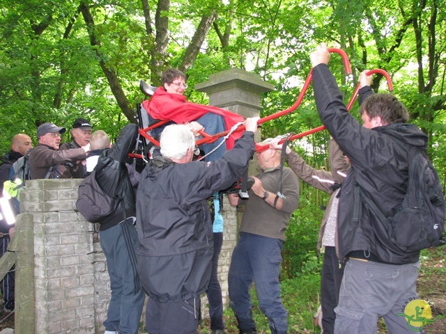 randonnée sportive avec joëlettes, Tilff, 2014