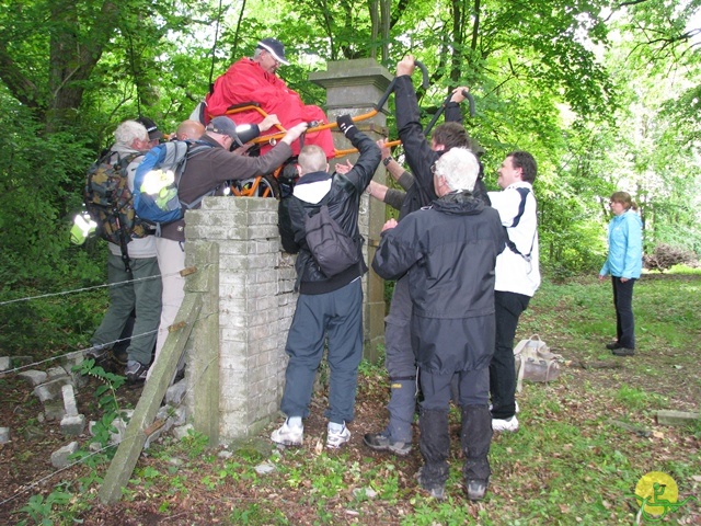 randonnée sportive avec joëlettes, Tilff, 2014