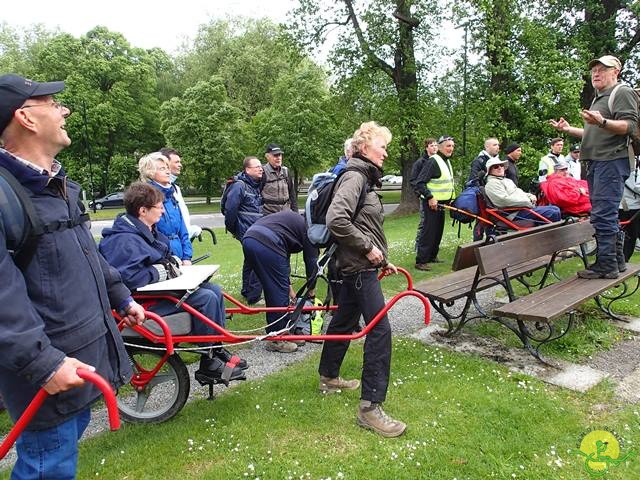 randonnée sportive avec joëlettes, Tilff, 2014