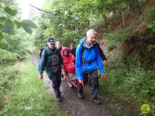 randonnée sportive avec joëlettes, Tilff, 2014