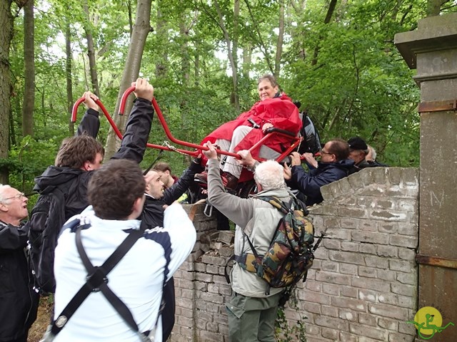 randonnée sportive avec joëlettes, Tilff, 2014