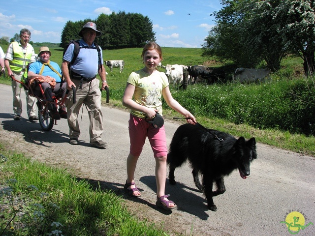 randonnée sportive avec joëlettes, Florennes, 2014