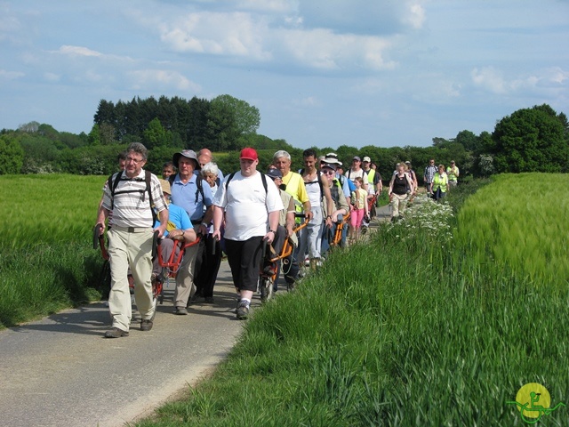 randonnée sportive avec joëlettes, Florennes, 2014