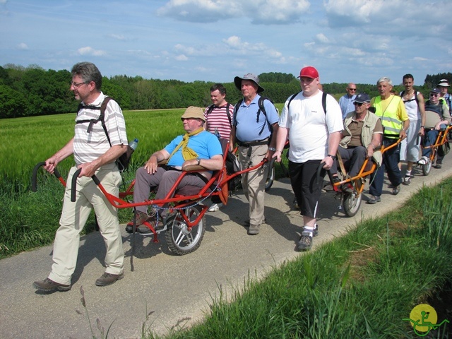 randonnée sportive avec joëlettes, Florennes, 2014