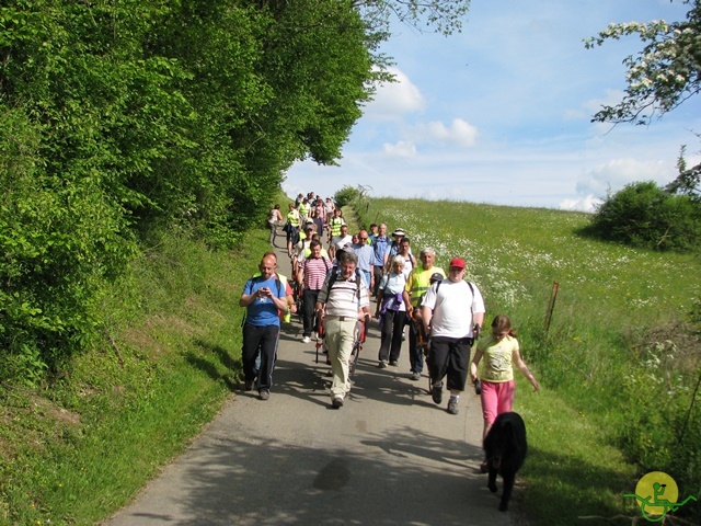 randonnée sportive avec joëlettes, Florennes, 2014