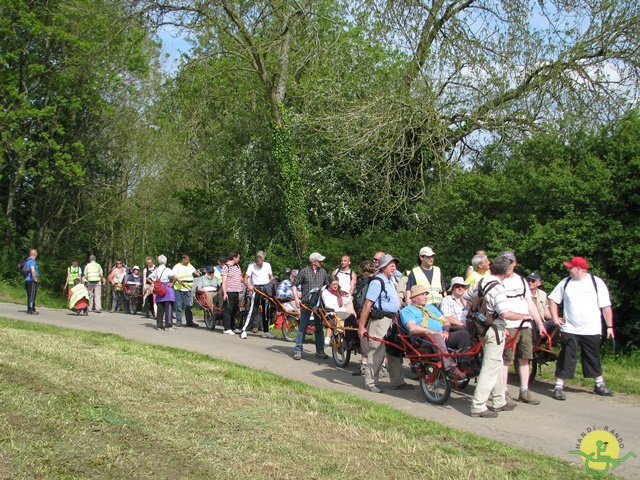 randonnée sportive avec joëlettes, Florennes, 2014