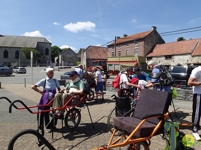 randonnée sportive avec joëlettes, Florennes, 2014