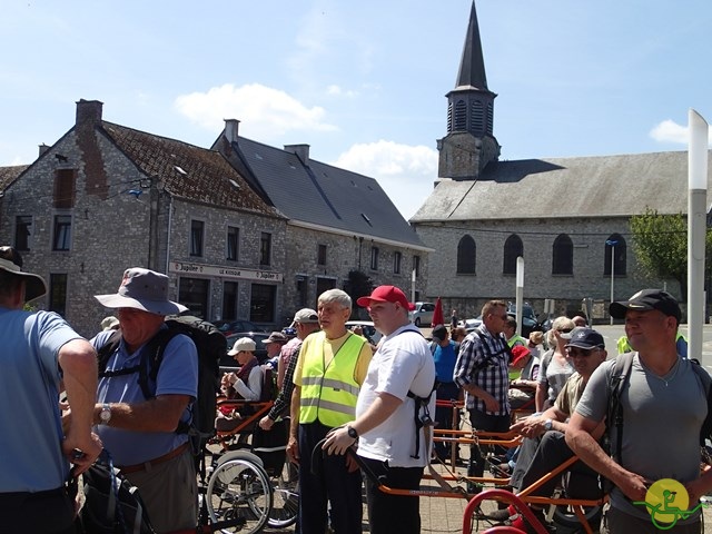 randonnée sportive avec joëlettes, Florennes, 2014