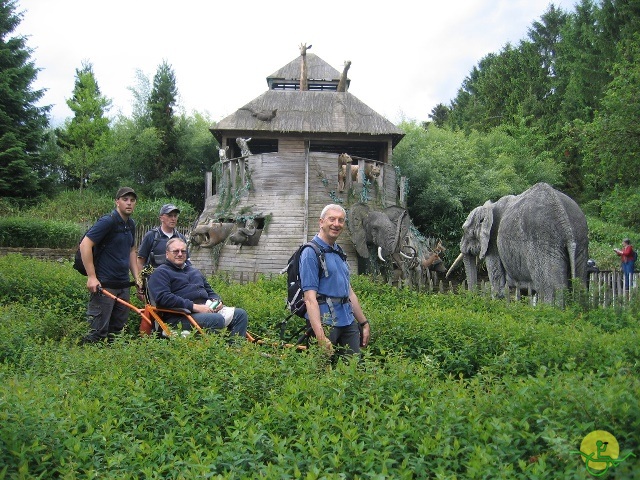 randonnée joëlettes, Chevetogne, 2014