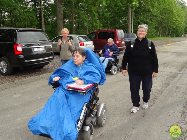 randonnée sportive avec joëlettes, Chevetogne, 2014