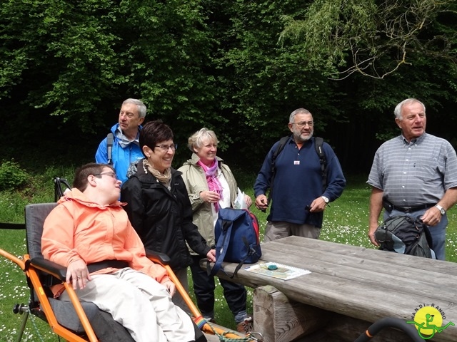 randonnée sportive avec joëlettes, Chevetogne, 2014