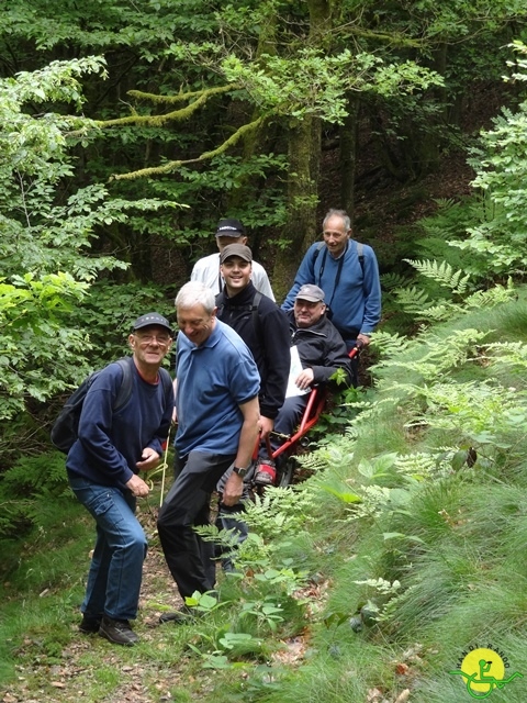 randonnée sportive avec joëlettes, Chevetogne, 2014