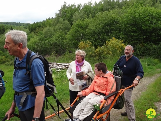 randonnée sportive avec joëlettes, Chevetogne, 2014