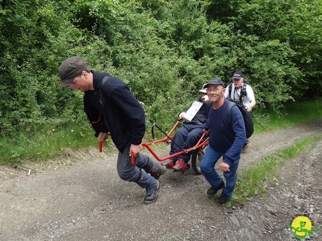 randonnée sportive avec joëlettes, Chevetogne, 2014