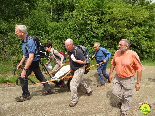 randonnée sportive avec joëlettes, Chevetogne, 2014