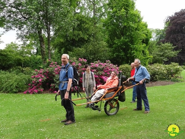 randonnée sportive avec joëlettes, Chevetogne, 2014