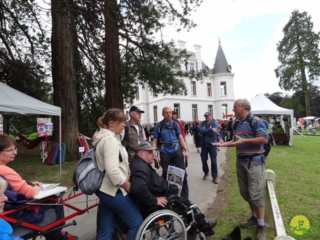 randonnée sportive avec joëlettes, Chevetogne, 2014