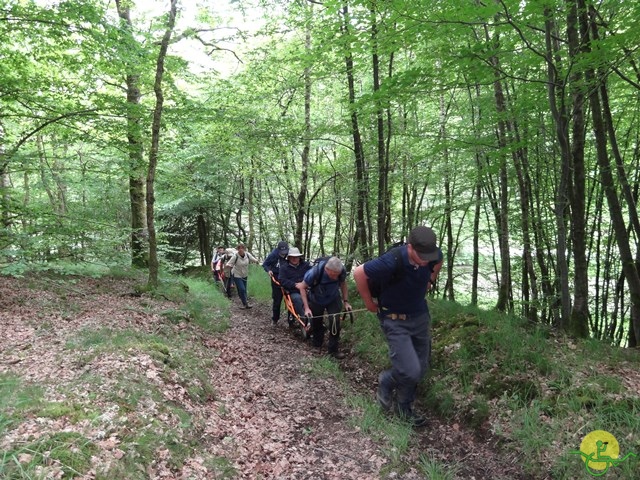 randonnée sportive avec joëlettes, Chevetogne, 2014