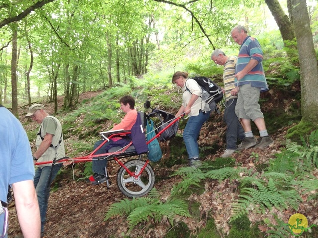 randonnée sportive avec joëlettes, Chevetogne, 2014