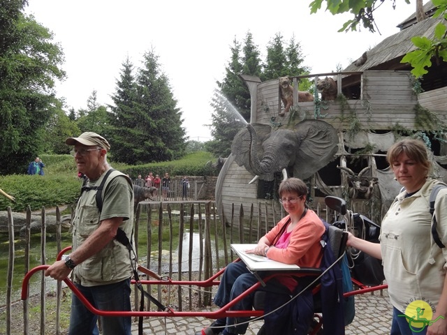 randonnée sportive avec joëlettes, Chevetogne, 2014