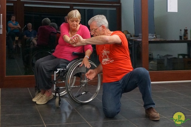 randonnée sportive avec joëlettes, Chevetogne, 2014