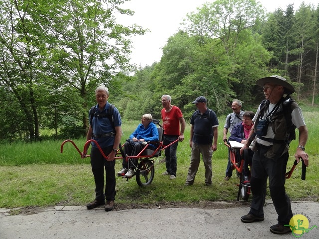 randonnée avec joëlettes, Chevetogne, 2014