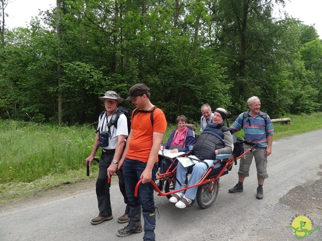 randonnée avec joëlettes, Chevetogne, 2014