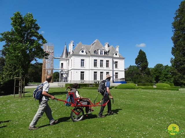 randonnée avec joëlettes, Chevetogne, 2014