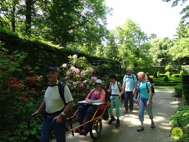 randonnée avec joëlettes, Chevetogne, 2014