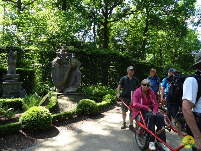 randonnée avec joëlettes, Chevetogne, 2014