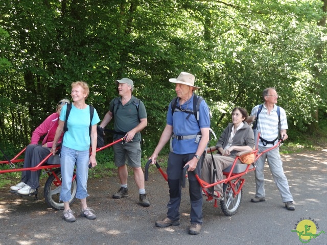 randonnée avec joëlettes, Chevetogne, 2014