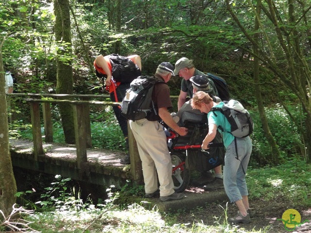 randonnée avec joëlettes, Chevetogne, 2014