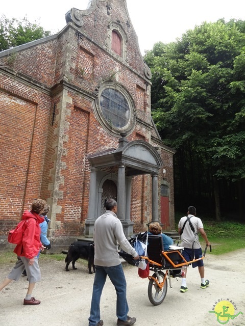 randonnée avec joëlettes,Gaasbeek, 2014