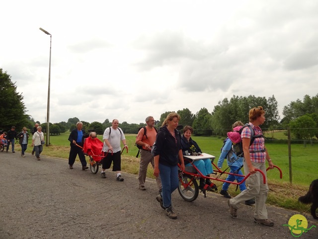 randonnée avec joëlettes,Gaasbeek, 2014