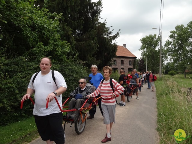 randonnée avec joëlettes,Gaasbeek, 2014