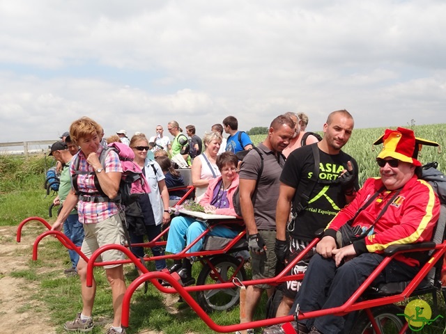 randonnée avec joëlettes,Gaasbeek, 2014