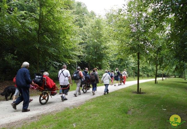 randonnée sportive avec joëlettes, Gaasbeek, 2014